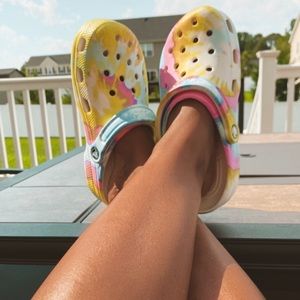 Tie Dye Crocs